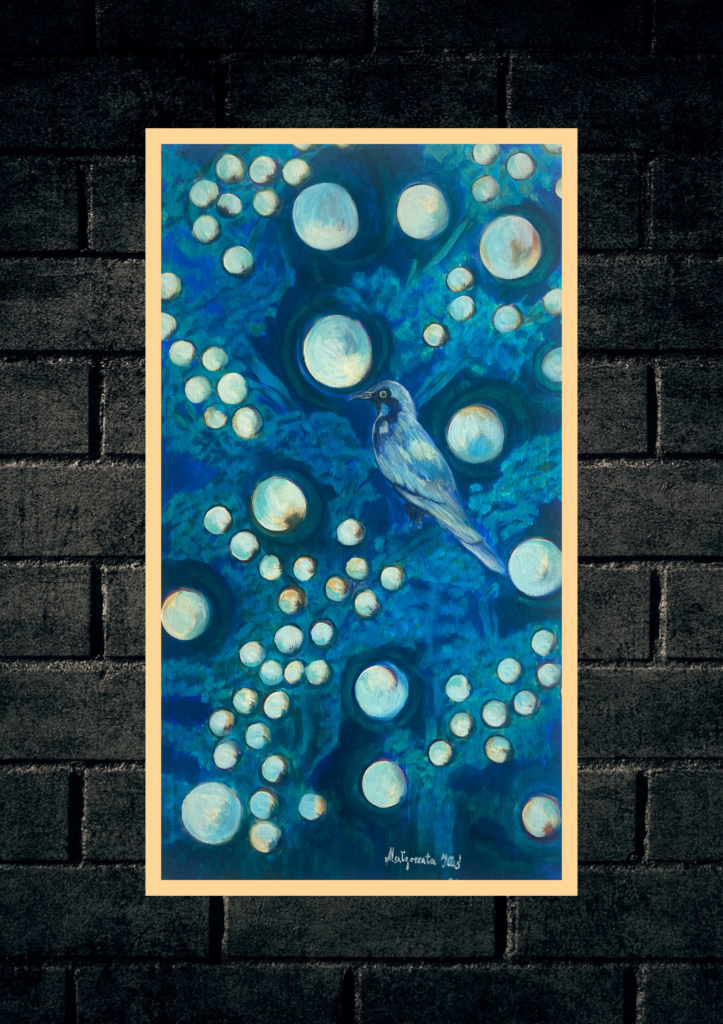 ,,Night Blues ''  original acrylic painting