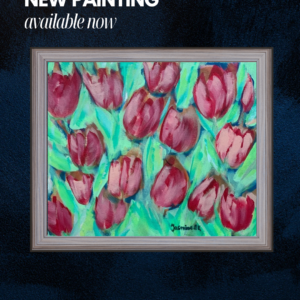 my Tulips – Original Acrylic Painting on Canvas, 30 × 24 cm